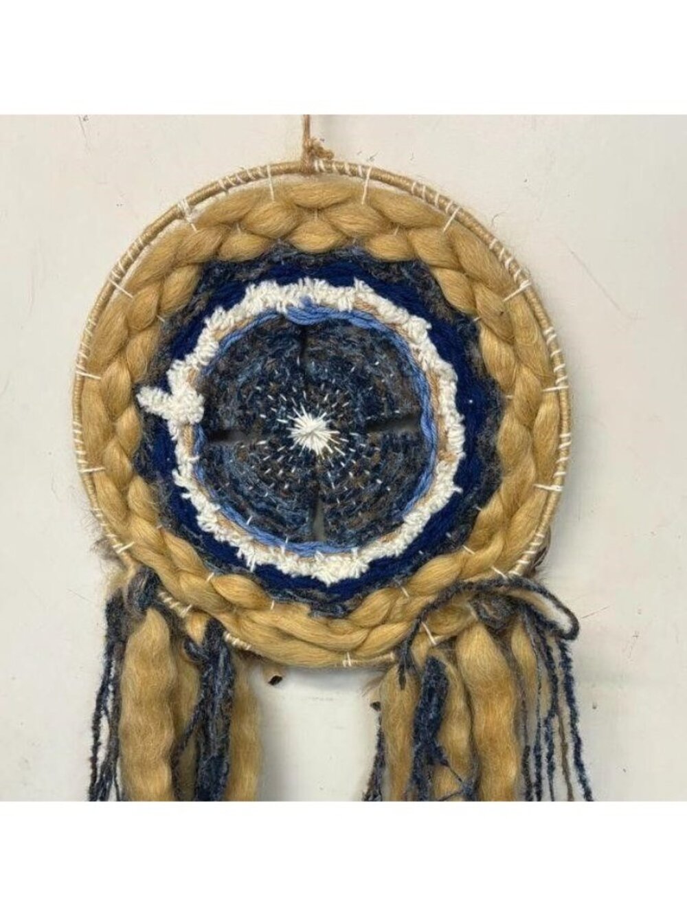 Vintage Woven Wool Mandala Dream Catcher - Picture 8 of 11